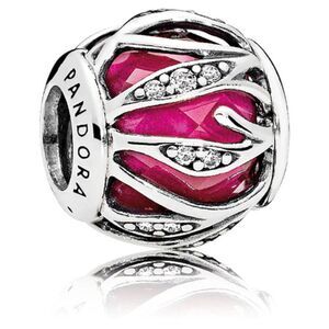 Retired Pandora Silver Natures Radiance Synthetic Ruby Bead - 791969SRU -NWT-